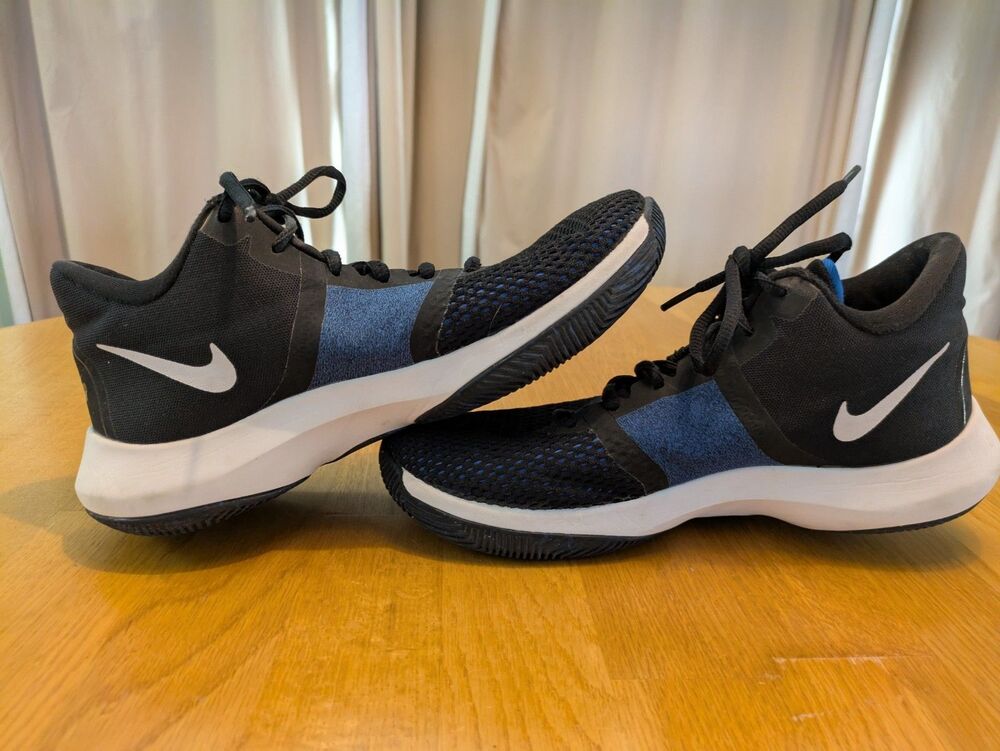 Nike Air Precision II Men's Black Blue Basketball shoes Size 6.5 #AA7069-004